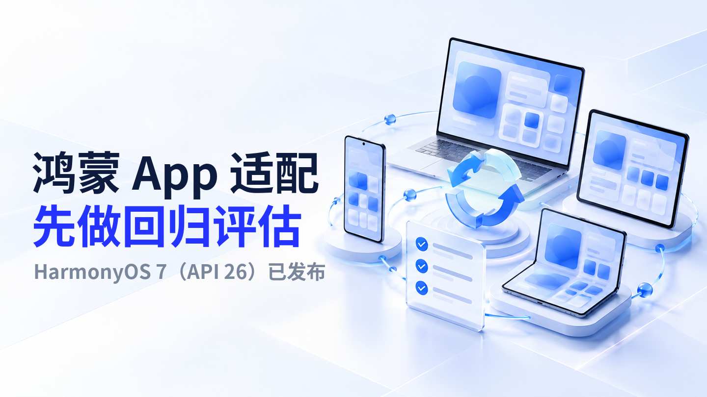 【今日资讯】HarmonyOS 7(API 26)已发布:企业适配别只看启动,还要做多设备与关键流程回归